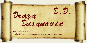 Draža Dušanović vizit kartica